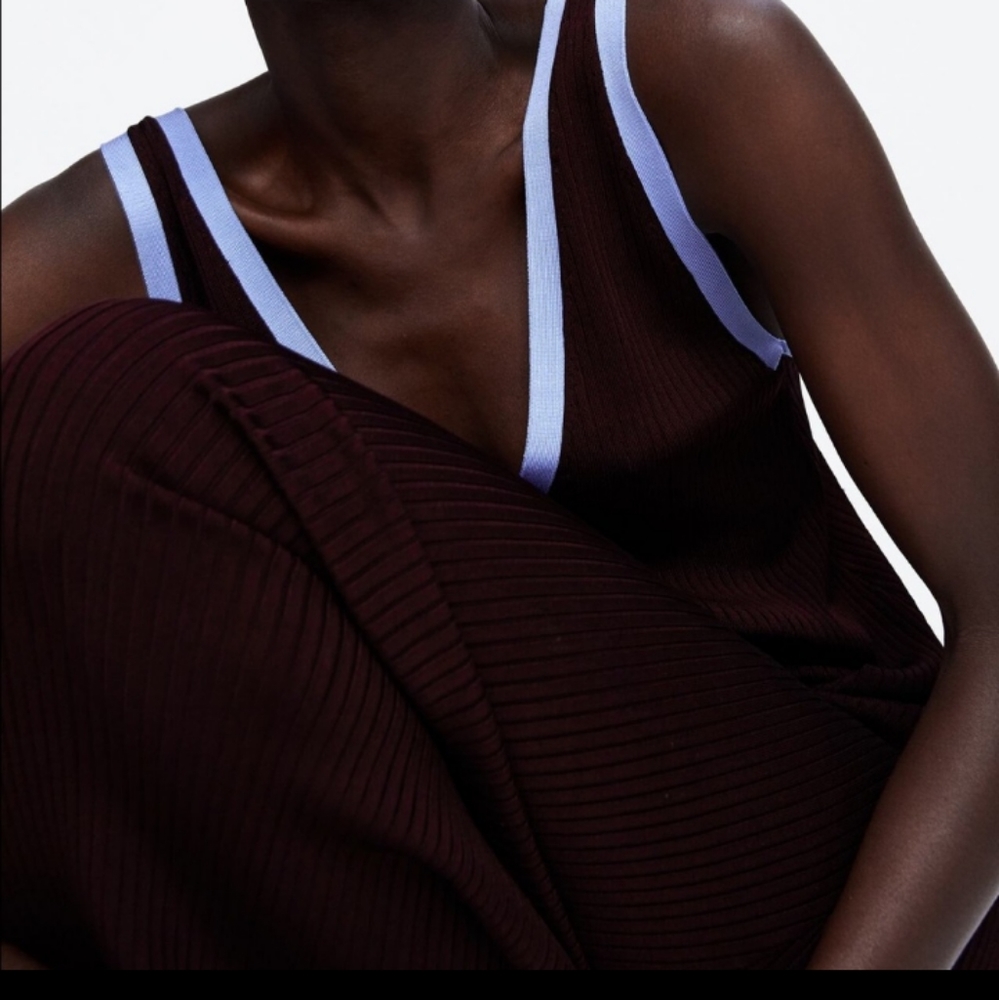 Zara Ribbed Knit Dress - Picture 8 of 8